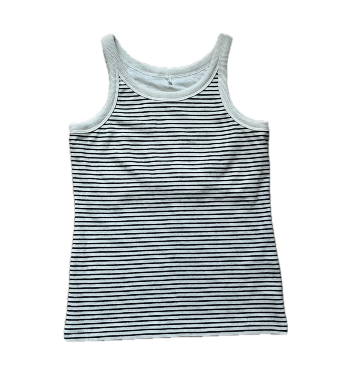 스트라이프 슬리브리스 나시 상품이미지1