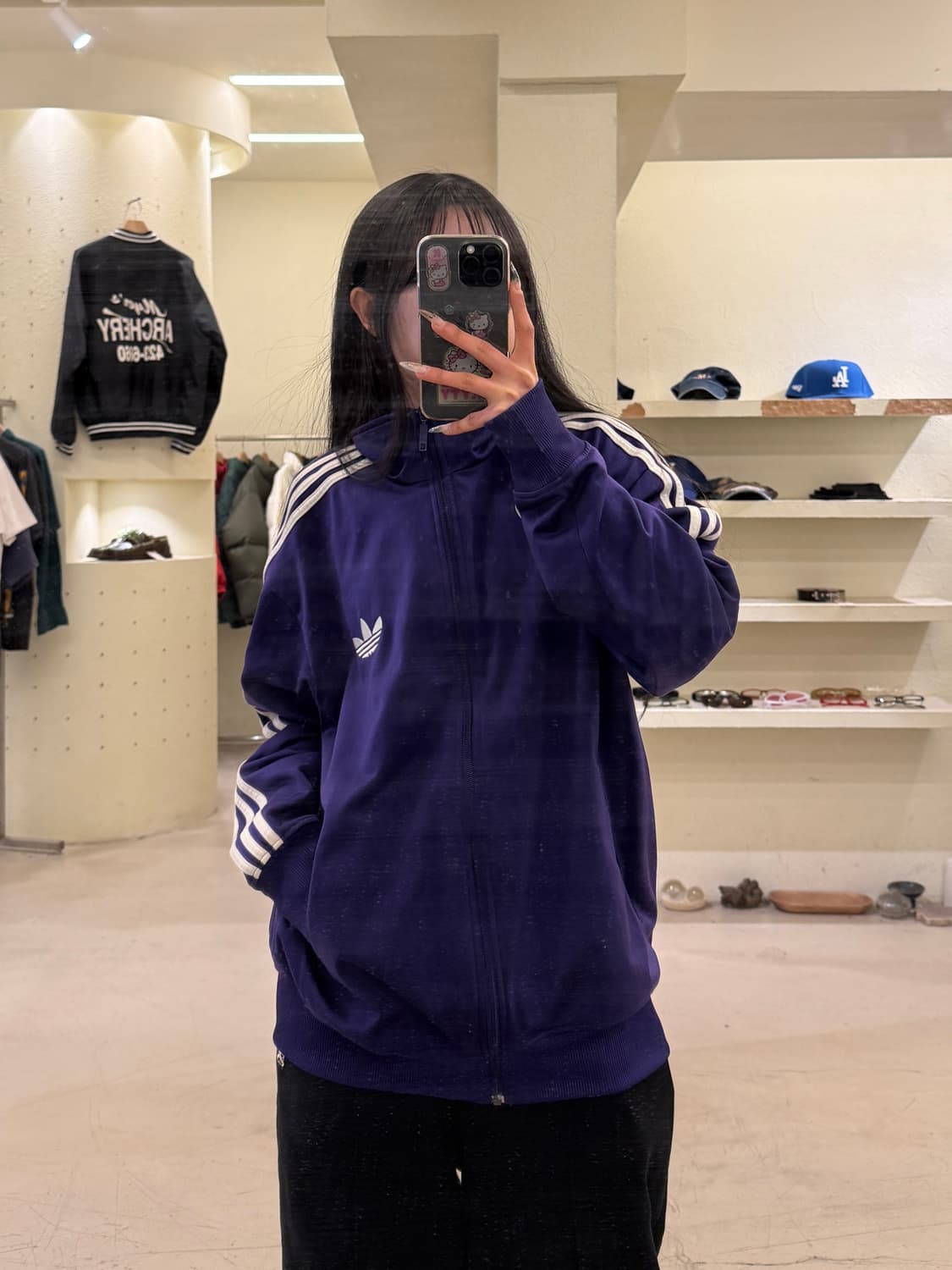 아디다스 파이어버드 퍼플 트랙탑 져지 U948 상품이미지1