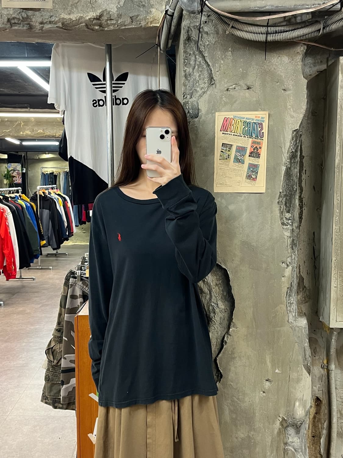 폴로 랄프로렌 긴팔티 블랙 XL #csz1013 상품이미지2