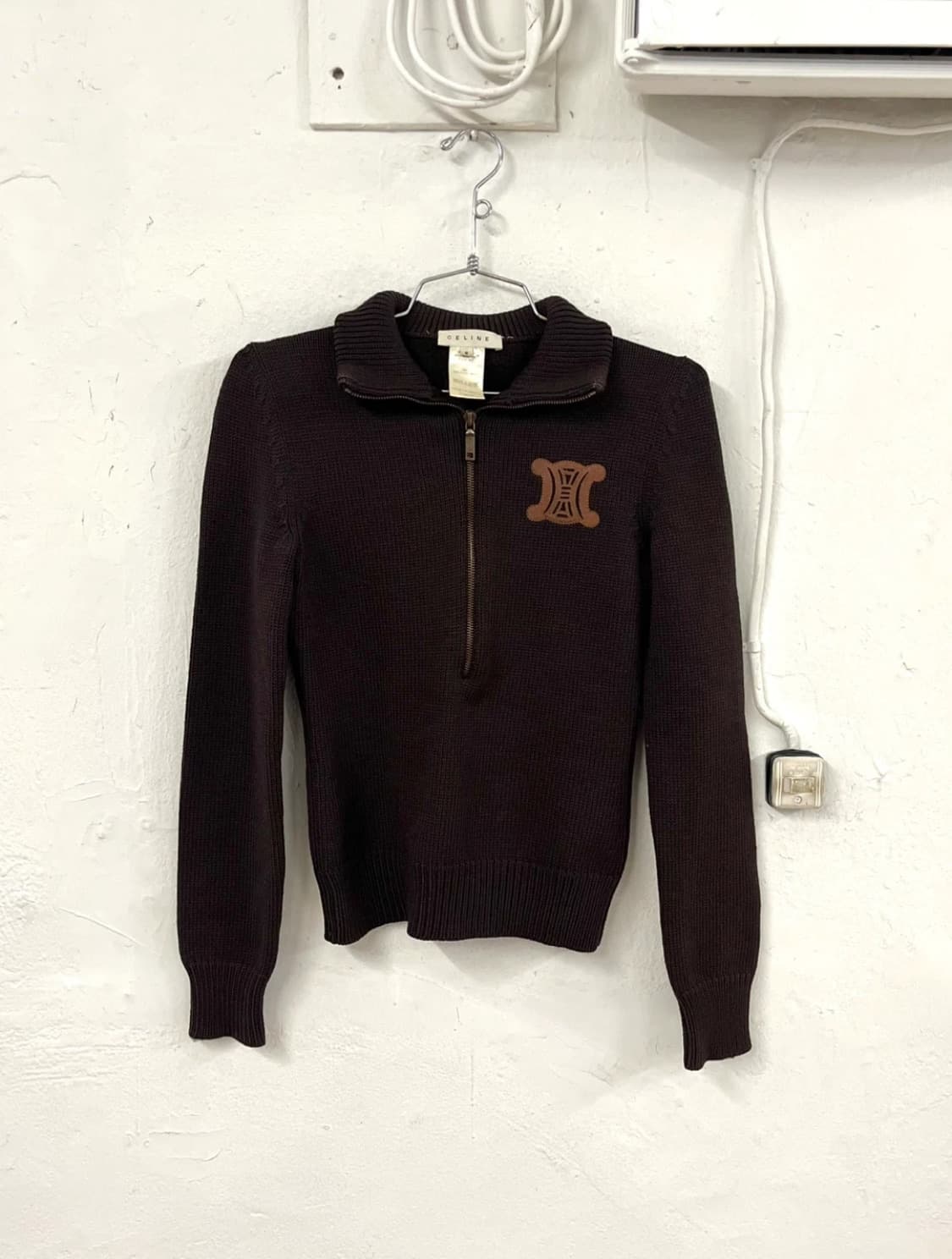 셀린느 피비파일로 니트 하프 집업 상품이미지1