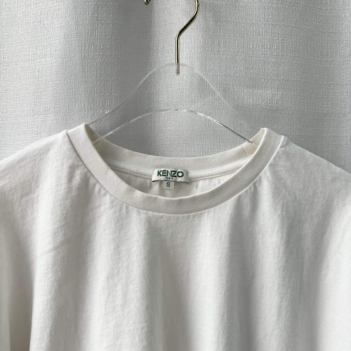KENZO 겐조 소매 레터링 오버핏 반팔티 화이트 S 상품이미지2