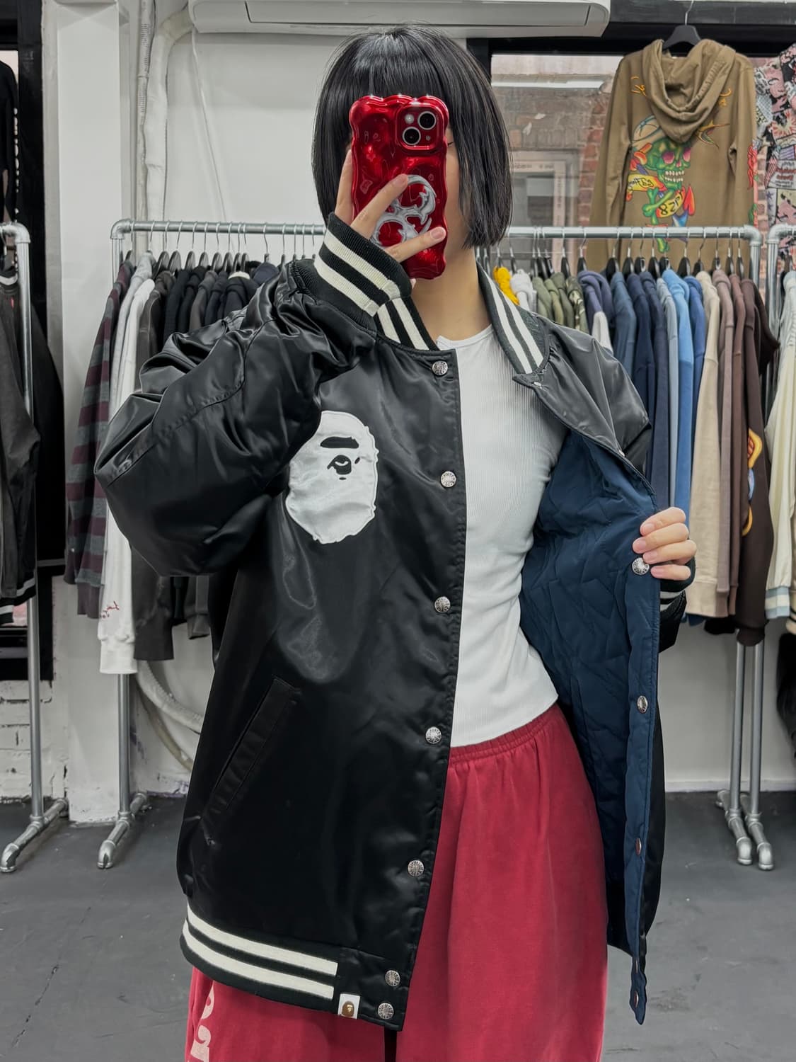 베이프 리버시블 빅사루 바시티  상품이미지2