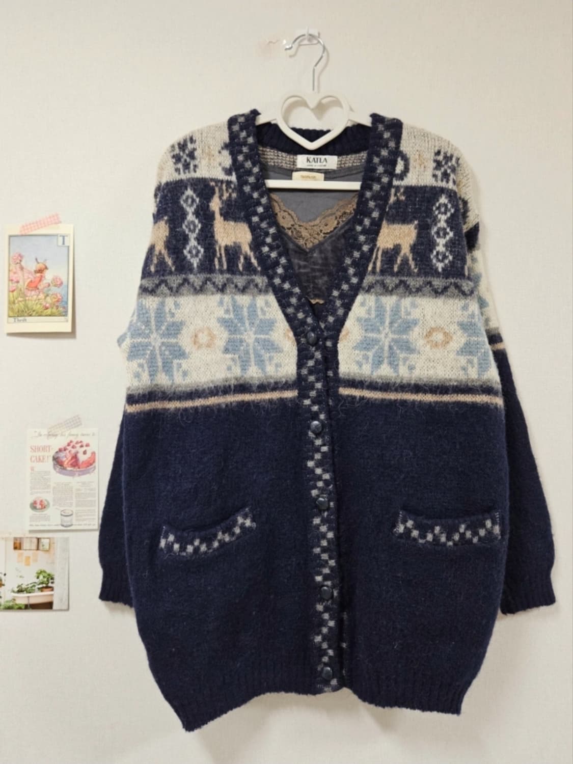 빈티지 레이스 벨벳 슬리브리스 나시 상품이미지3