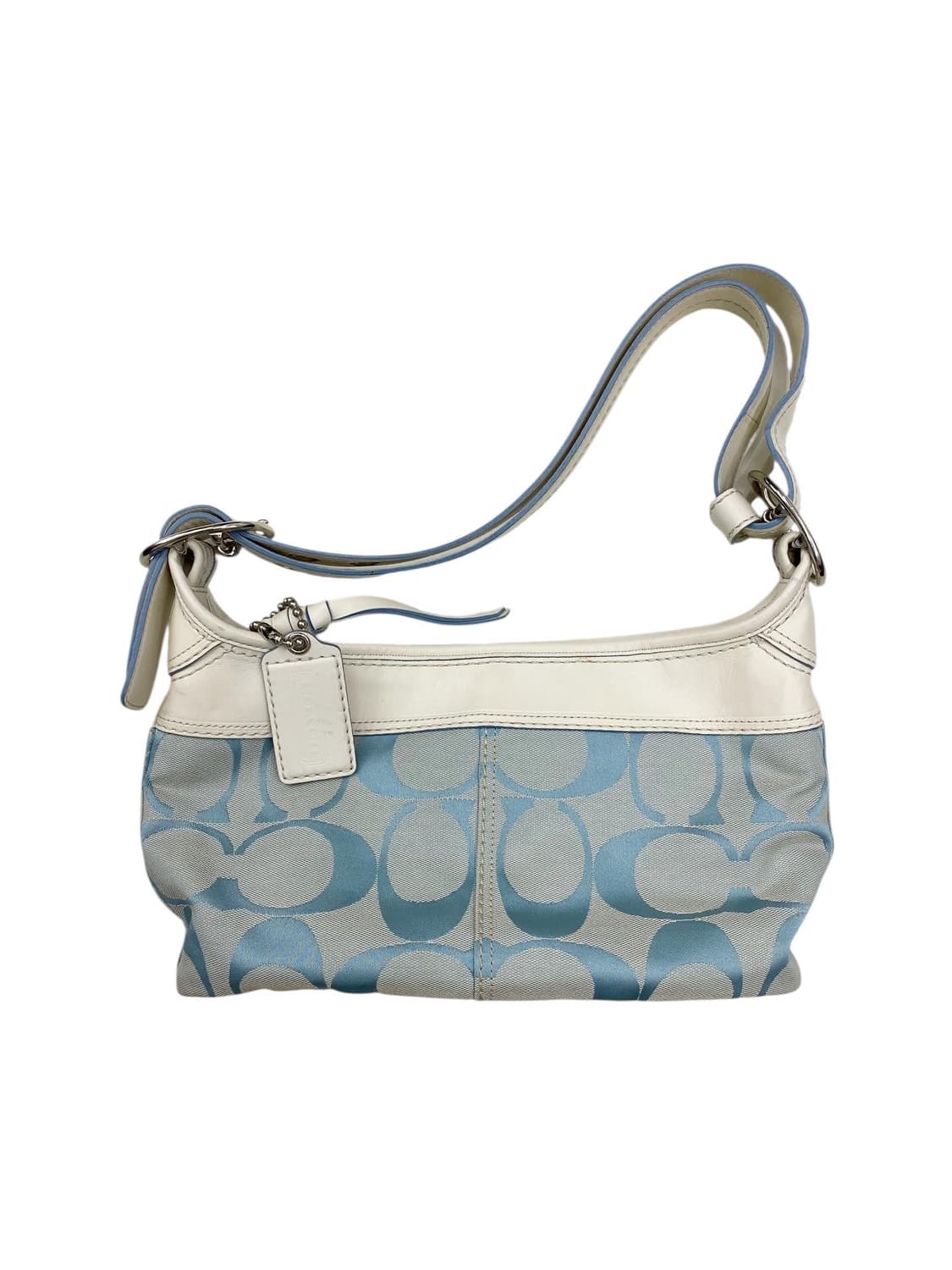 코치 y2k 베이비블루 화이트백 2way 상품이미지1