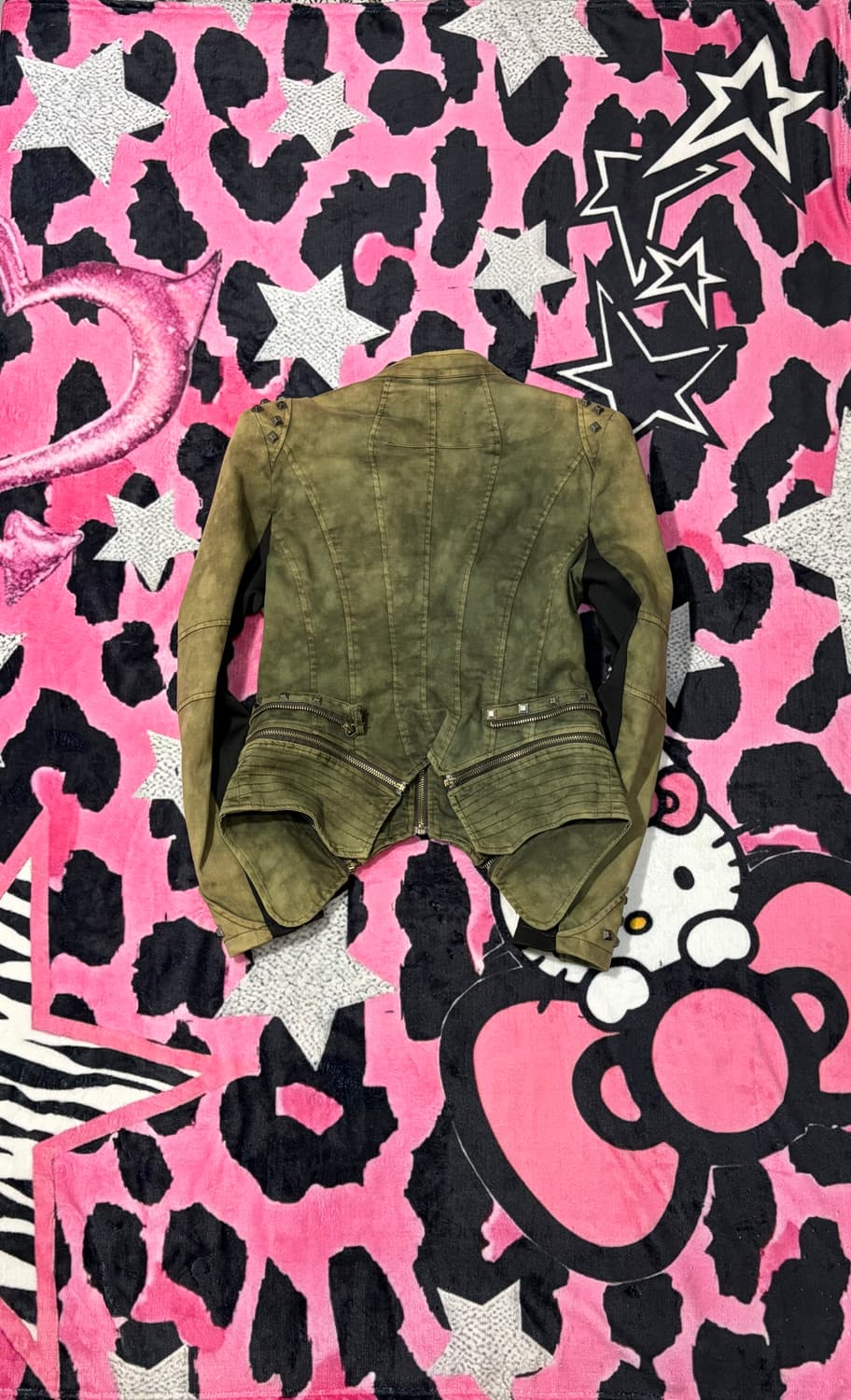 v-kei Grunge stud Rider jacket 상품이미지3