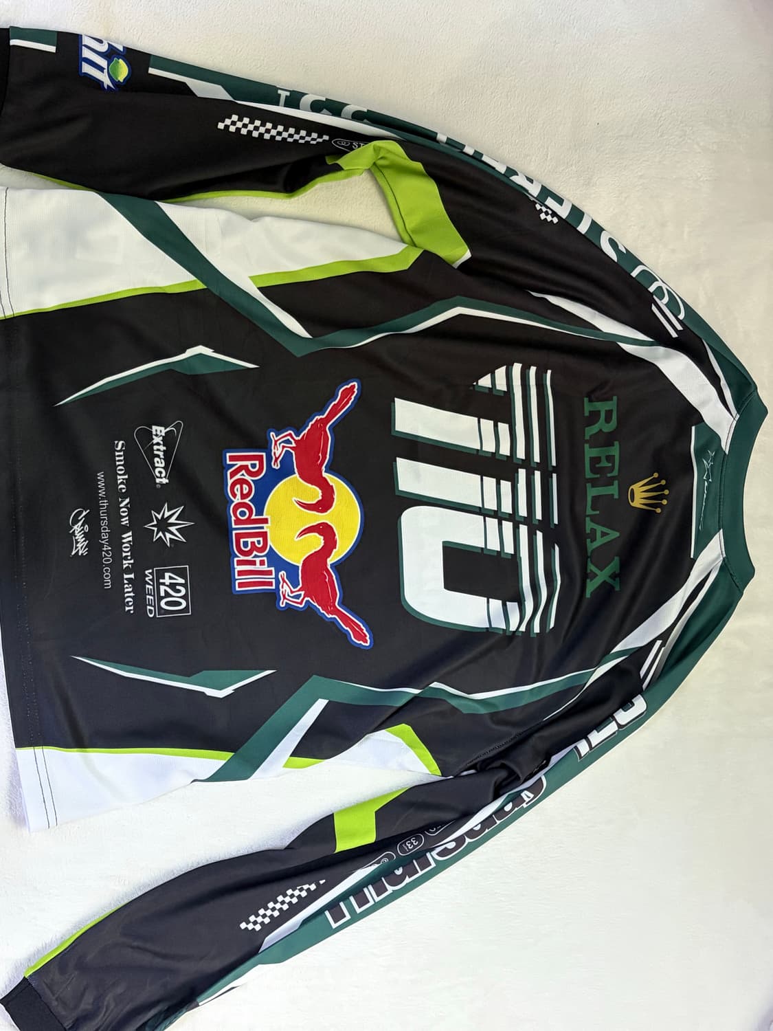 THURSDAY420 x CRUMP 패러디 레이싱 져지 [블랙] 상품이미지4