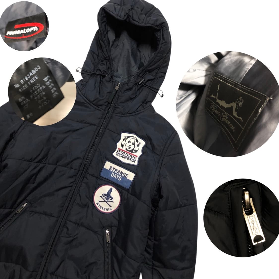히스테릭글래머 경량 후드패딩(44-55추천) 상품이미지2