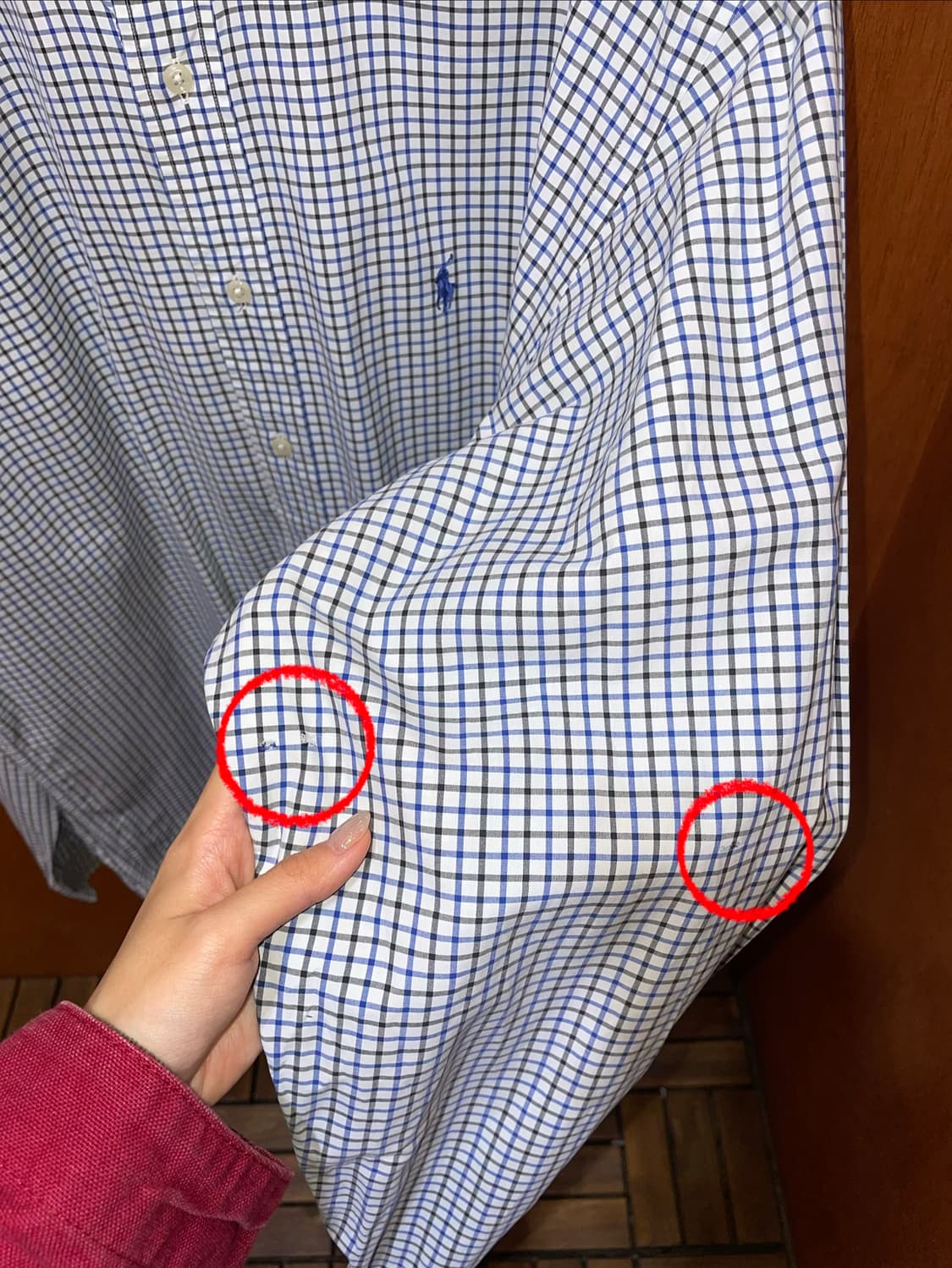 (L) POLO 폴로 랄프로렌 체크 셔츠 클래식핏 상품이미지5