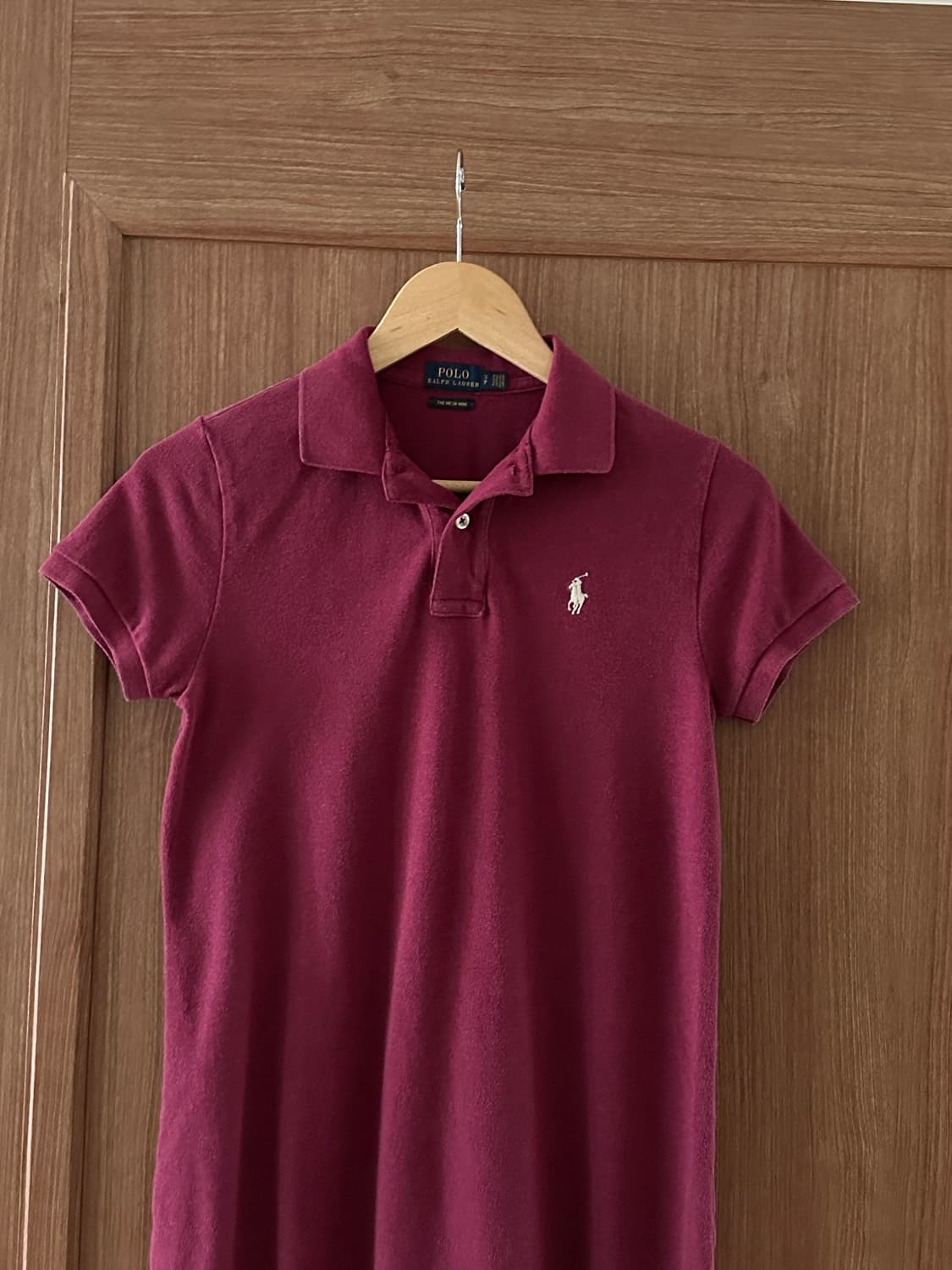 Polo Ralph Lauren 여성 버건디 PK 원피스 S 상품이미지4