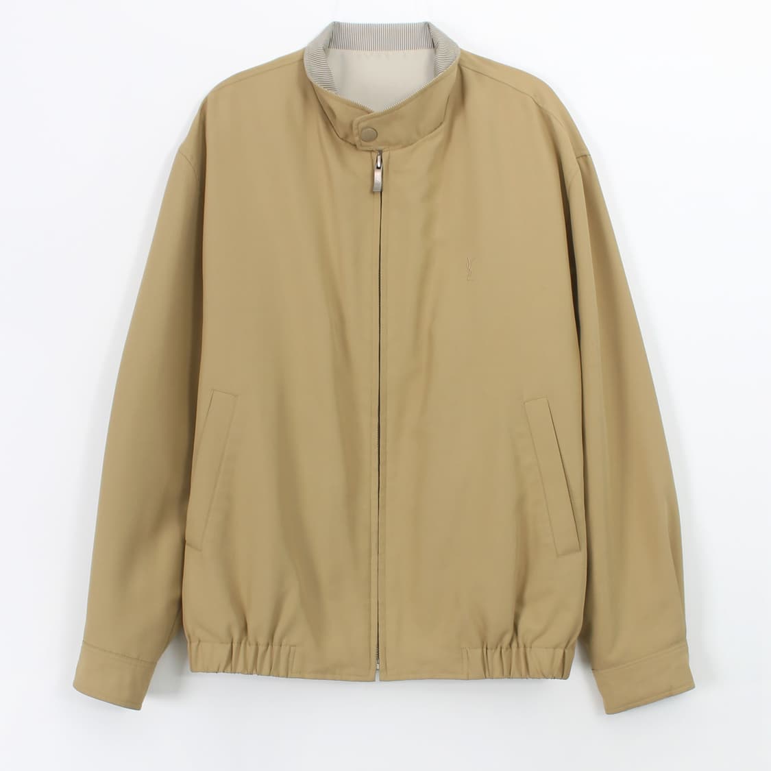 입생로랑 YSL 빈티지 베이지 집업 블루종 봄버 자켓 상품이미지1