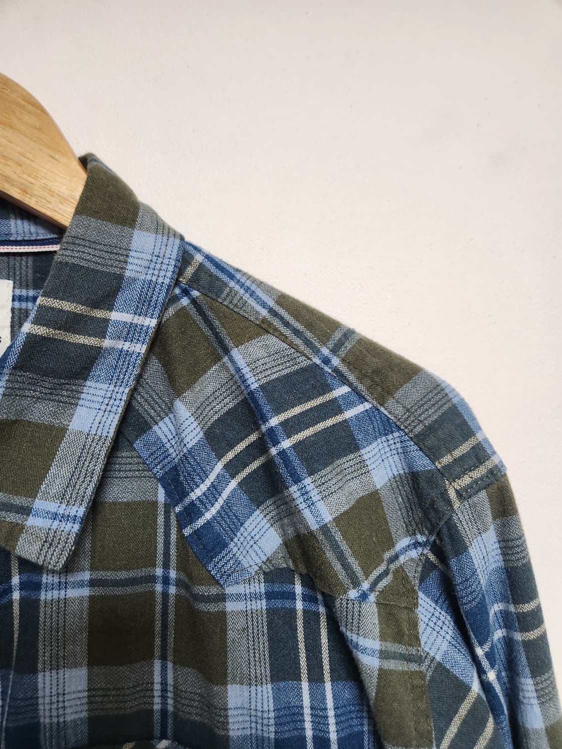 랭글러Wrangler 체크 플란넬 셔츠 XL - S80 상품이미지3