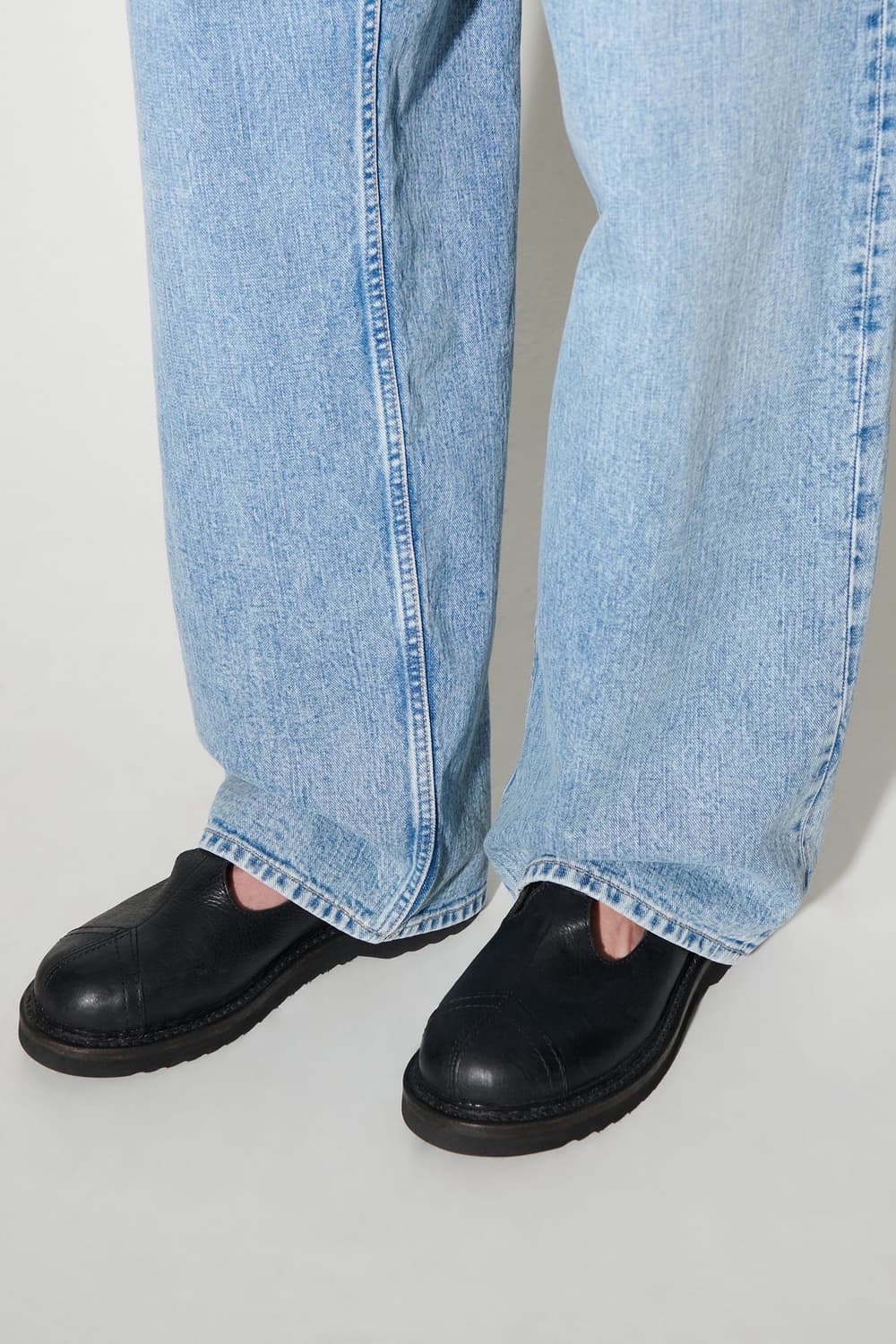 (정품/새상품) 아워레가시 남성 블랙 캠든 슈즈 카 타이어 레더 상품이미지4