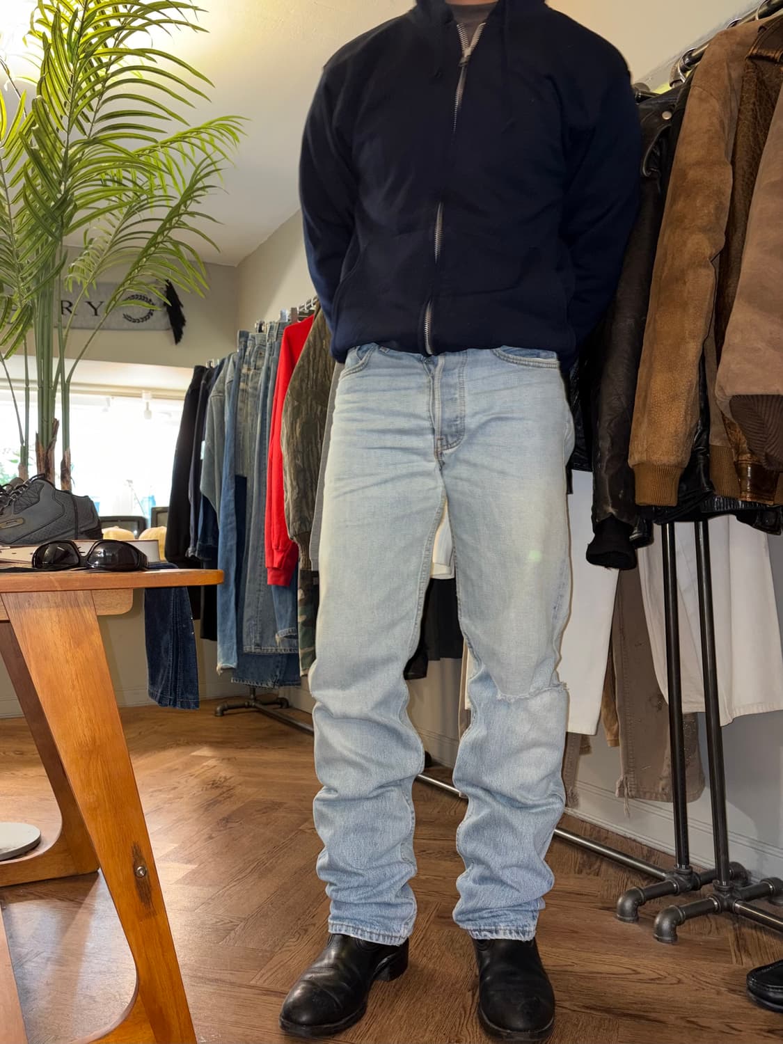 90’s Levi’s 501 520 USA distressed denim 상품이미지3