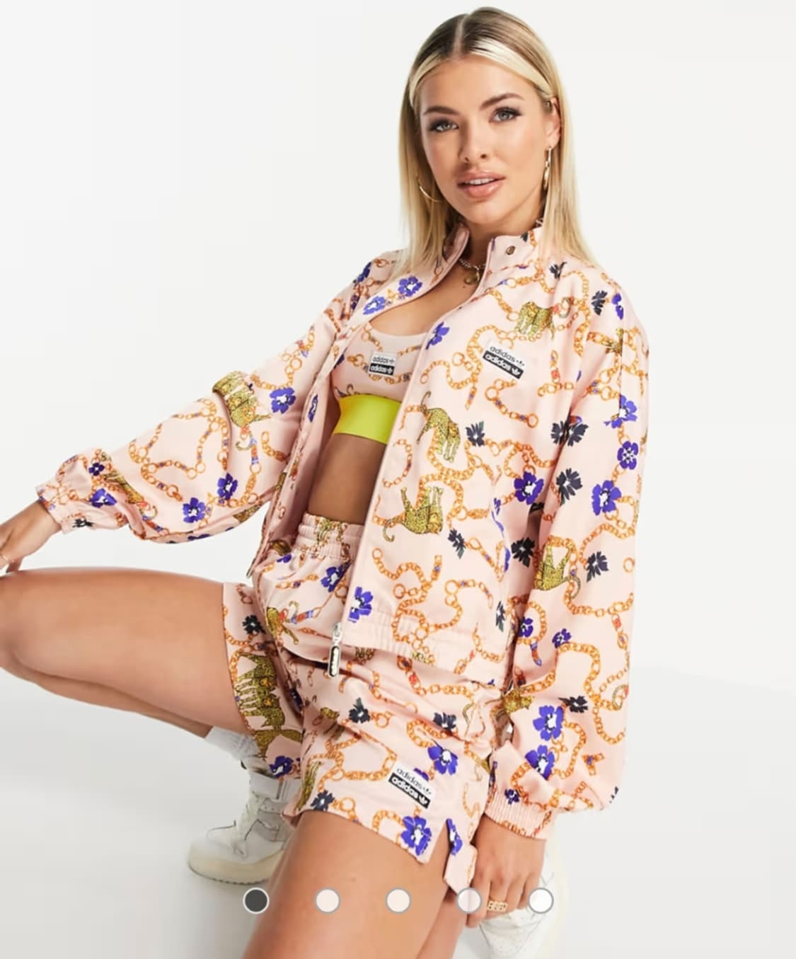 아디다스 핑크 레오파드 트레이닝자켓 상품이미지2