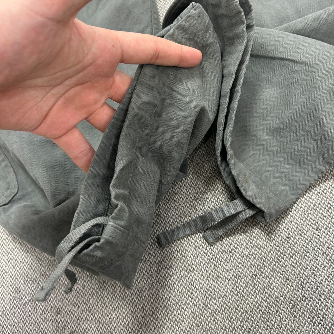 (새상품)Lee 그레이 워시드 코튼 카고팬츠(32) 상품이미지6