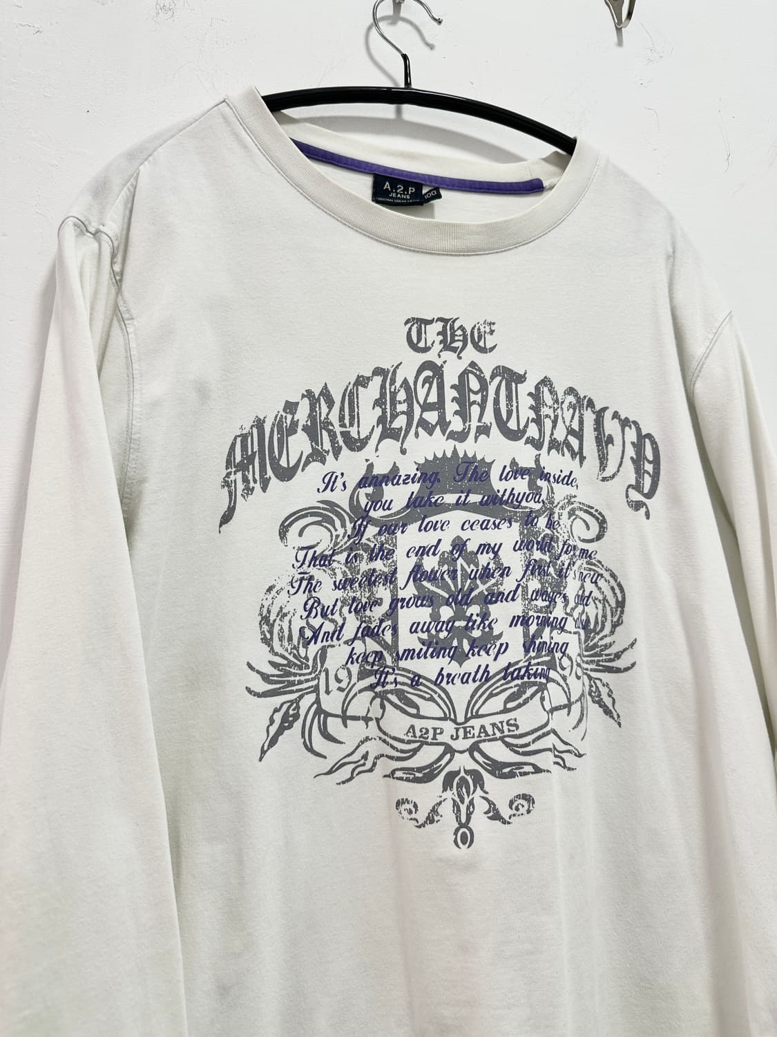 A.2.P JEANS gothic lettering long sleeve 상품이미지3