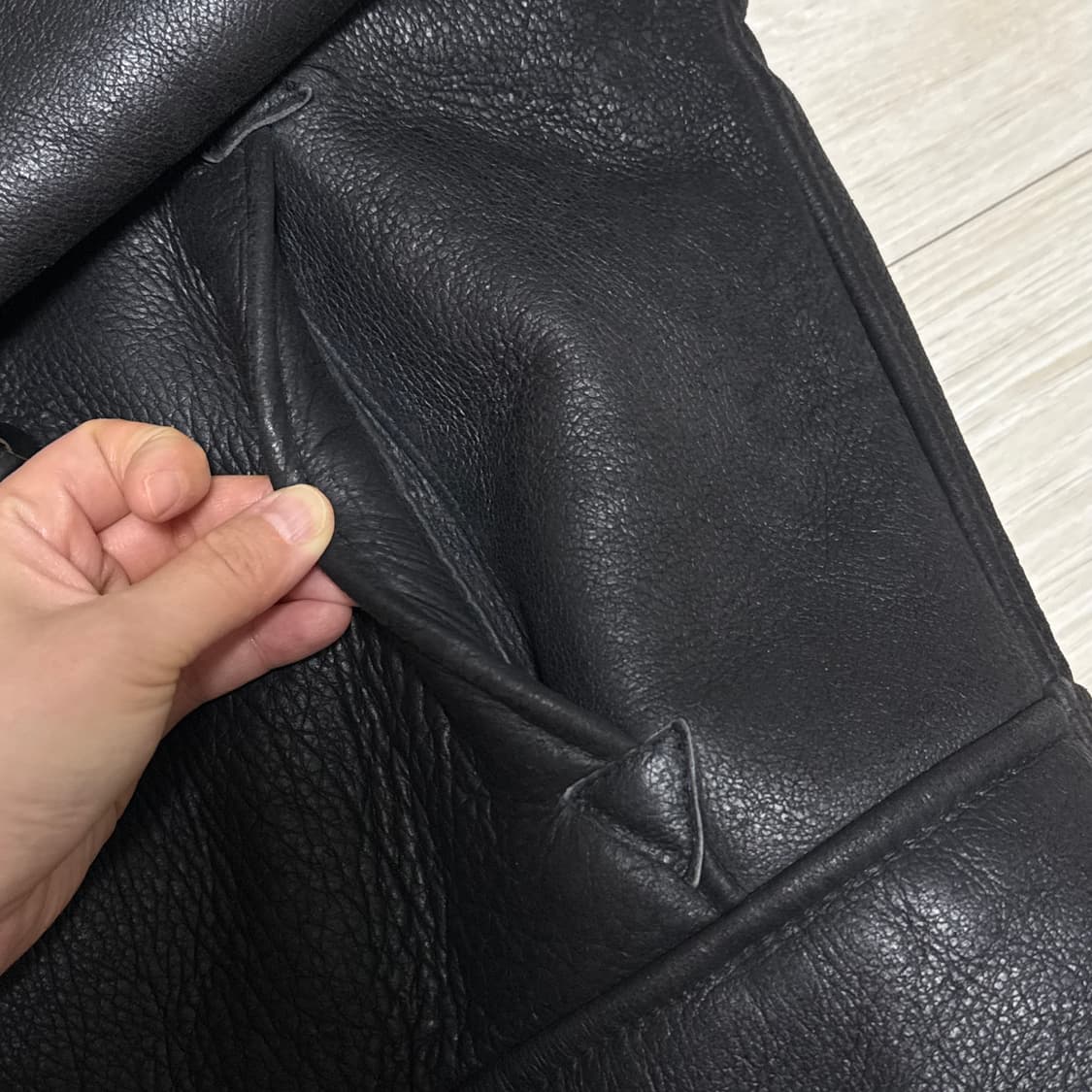 양가죽 리얼 무스탕 블랙 상품이미지3