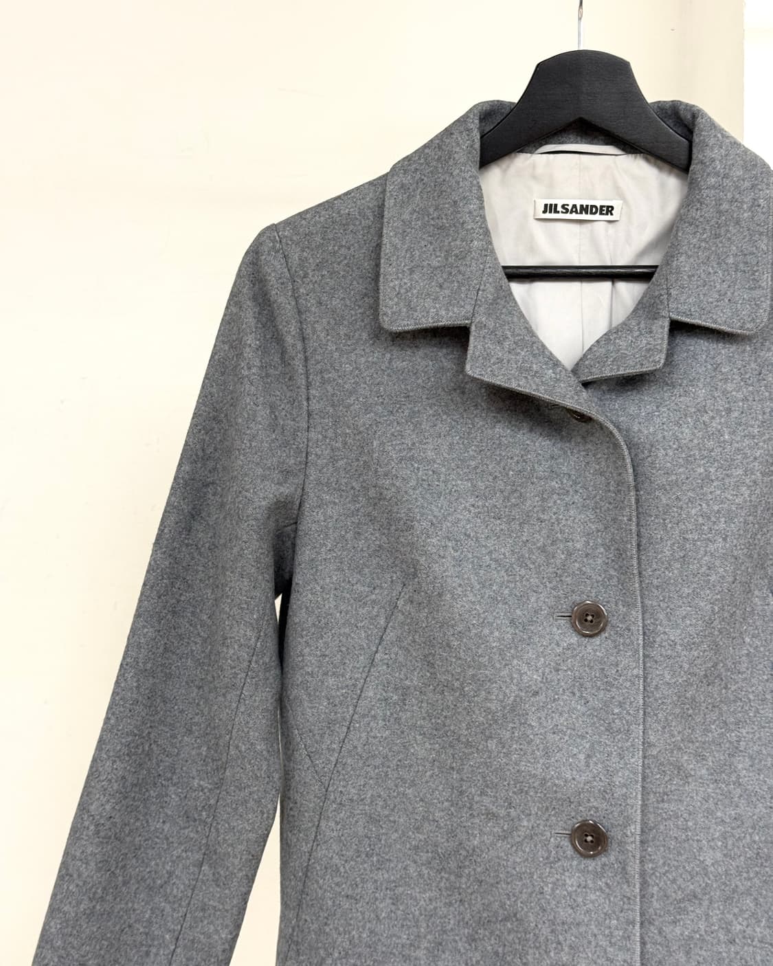 질 샌더 그레이 울 코트 상품이미지3