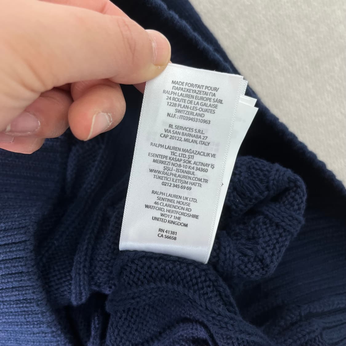 100 폴로랄프로렌 신형 꽈배기 반집업 니트 상품이미지6