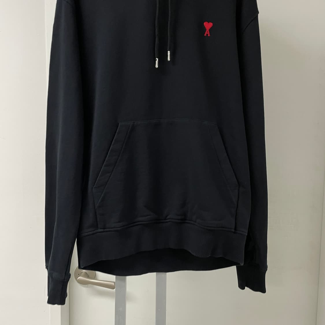AMI 아미 스몰로고 후드티 블랙 XL  상품이미지3