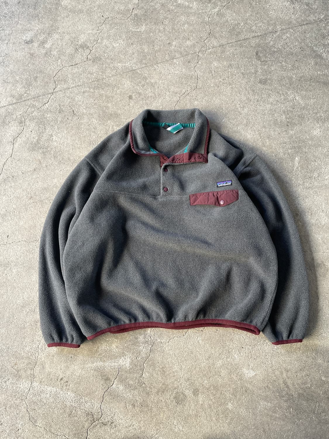 Patagonia Synchilla Snap-T Nikel&Burgund 상품이미지1