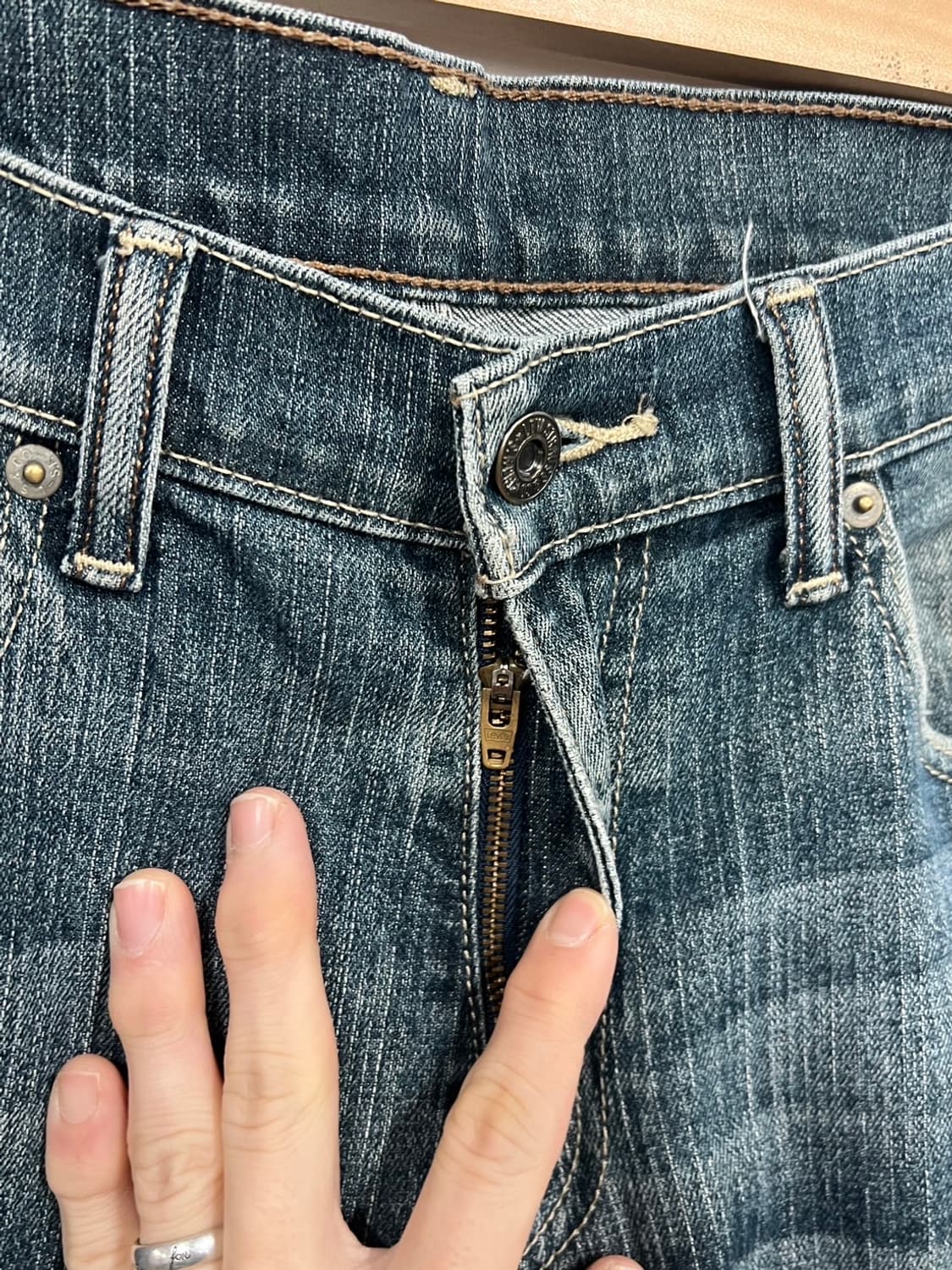 리바이스 505 레귤러 스트레이트 데님 팬츠  상품이미지5