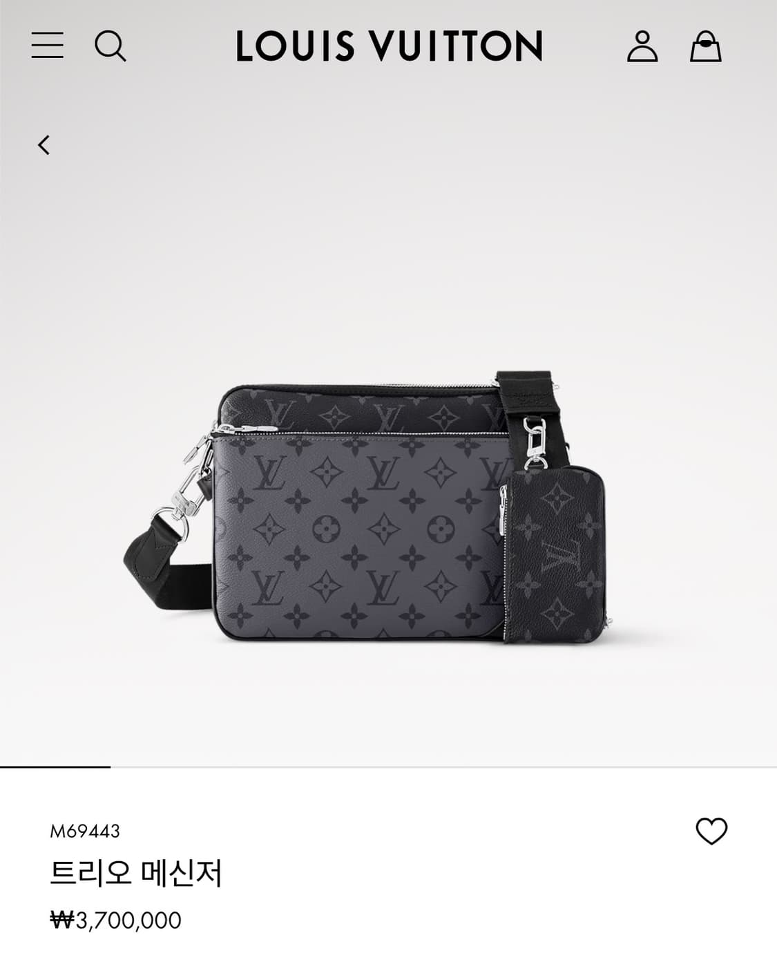 루이비통 모노그램 트리오 메신저 os 국내판 상품이미지4