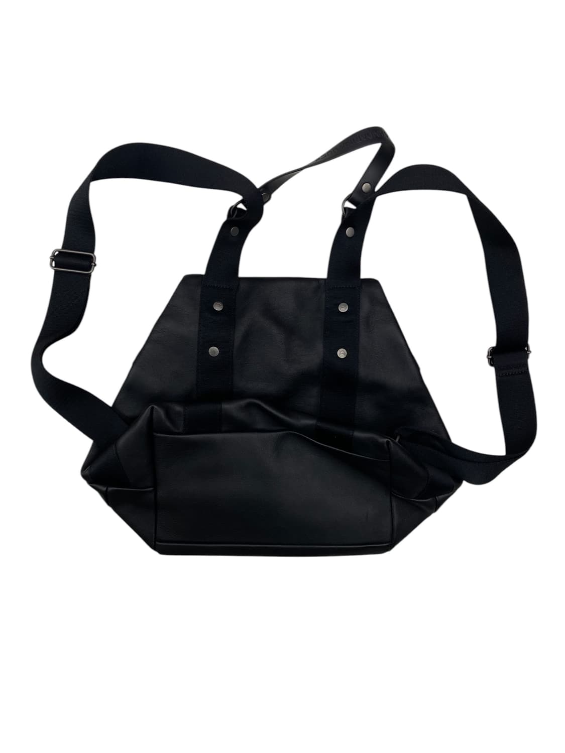 만다리나덕 블랙 레더 백팩 상품이미지2