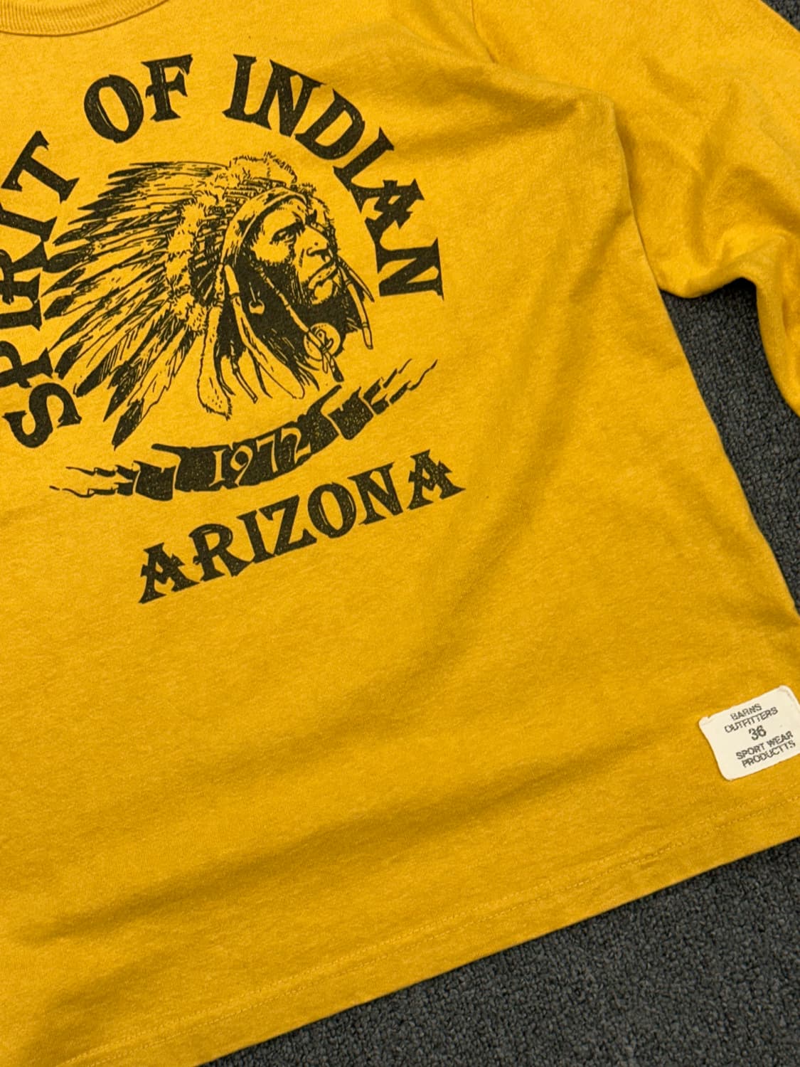 36)반스 아웃피터스 빈티지 그래픽 옐로우 롱슬리브 상품이미지4