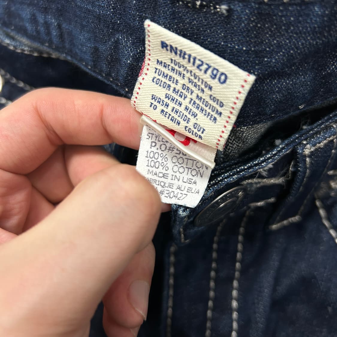 트루릴리전 섹션 조이 빅T 데님팬츠(30) 상품이미지7