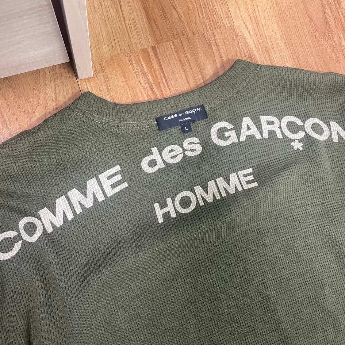 [희귀매물] 꼼데가르송 리버시블 와플 니트 롱슬리브 L 새상품 상품이미지2