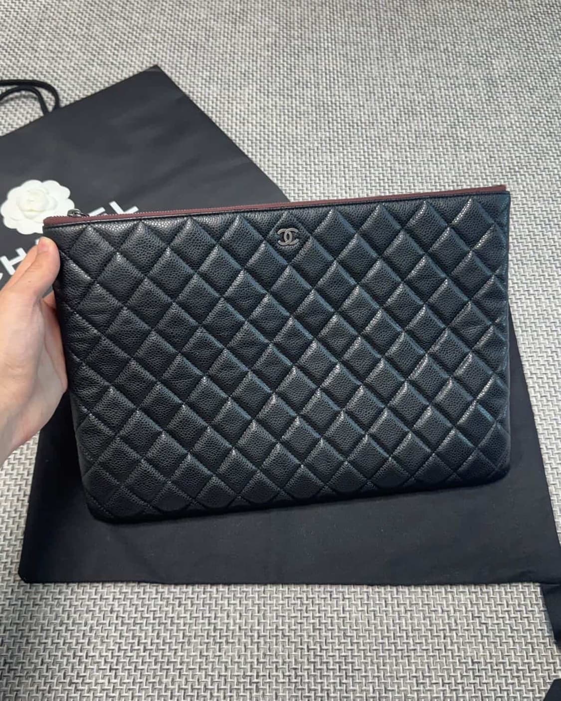 샤넬 캐비어 클러치 상품이미지2
