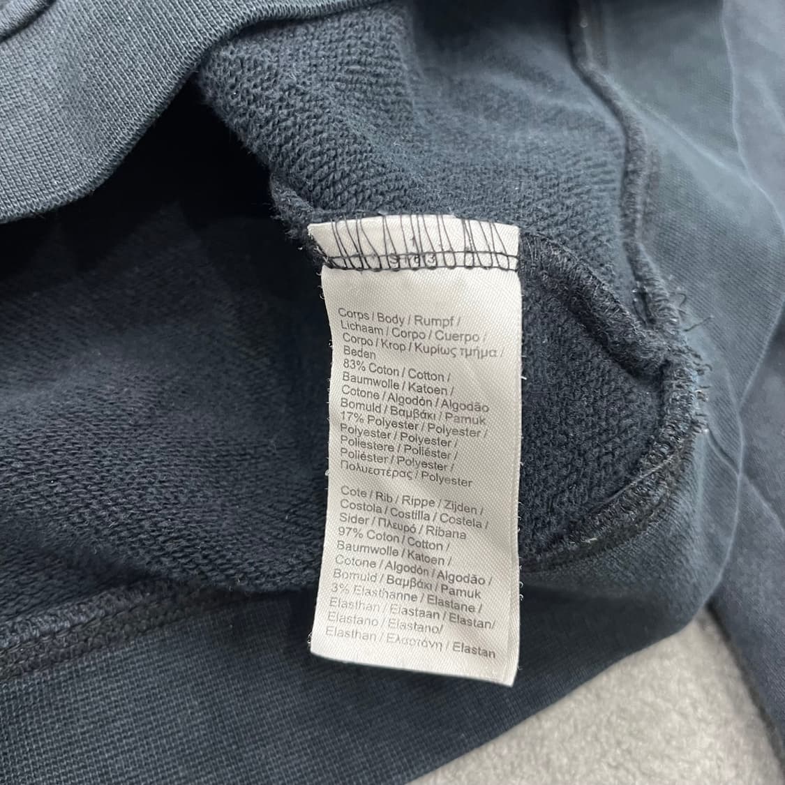 XL 라코스테 블랙 맨투맨 티셔츠 상품이미지4