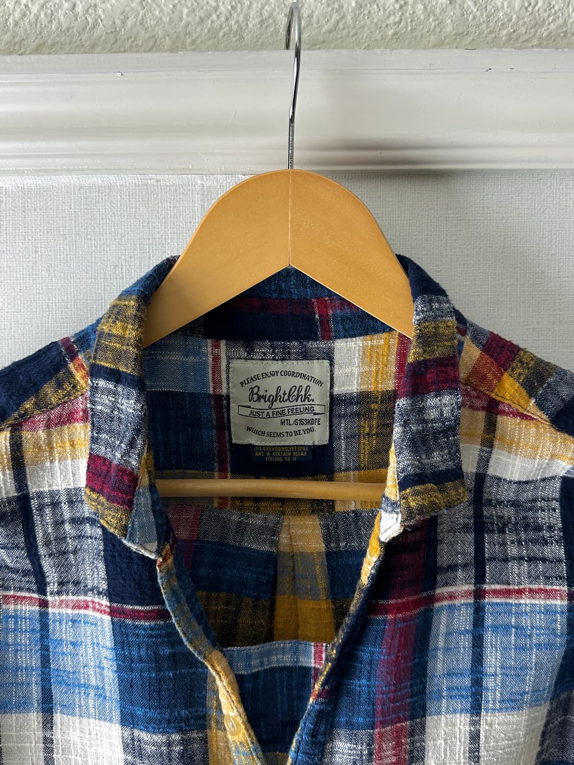 Brightehk 멀티 컬러 체크 셔츠 상품이미지8