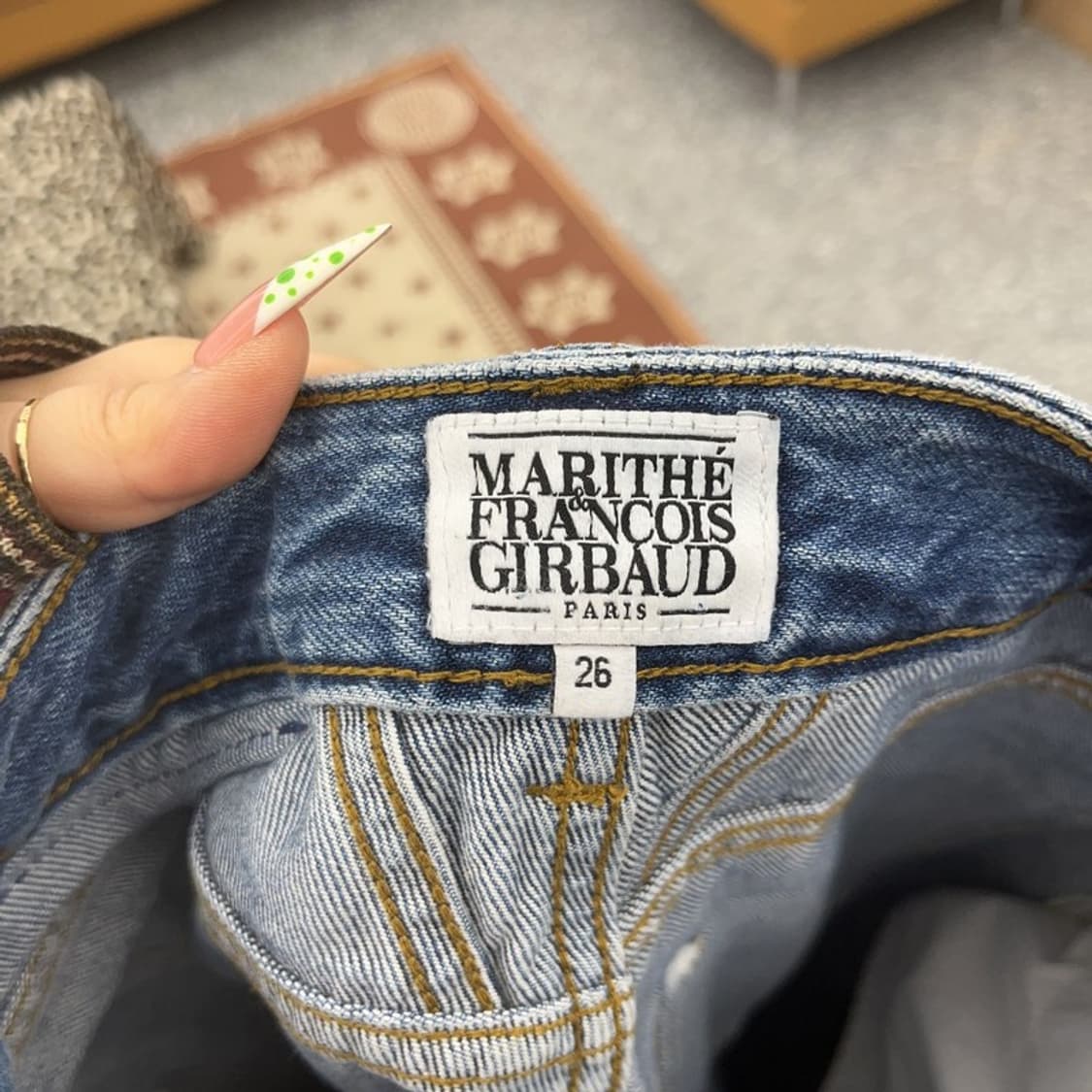 마리테 프랑소와 저버 빈티지 하이웨스트 데님팬츠 26인치 C09106 상품이미지5