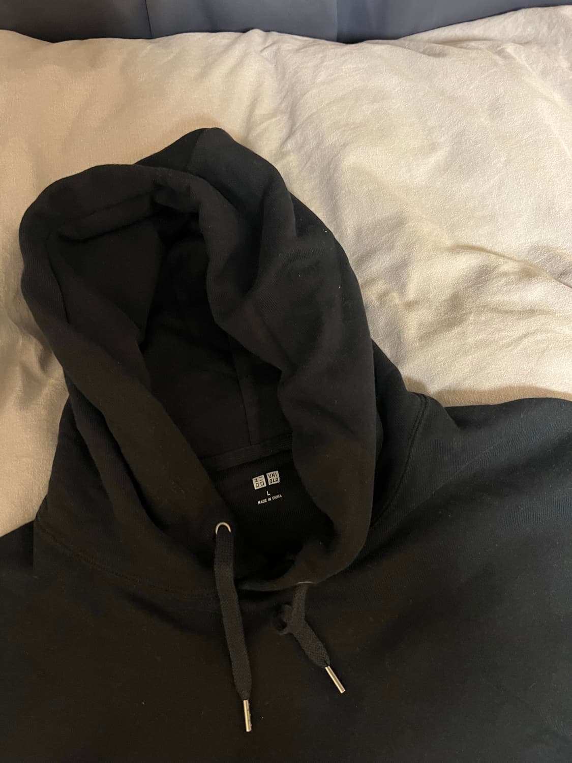 유니클로 후드 스웻 블랙 L 새제품 상품이미지3