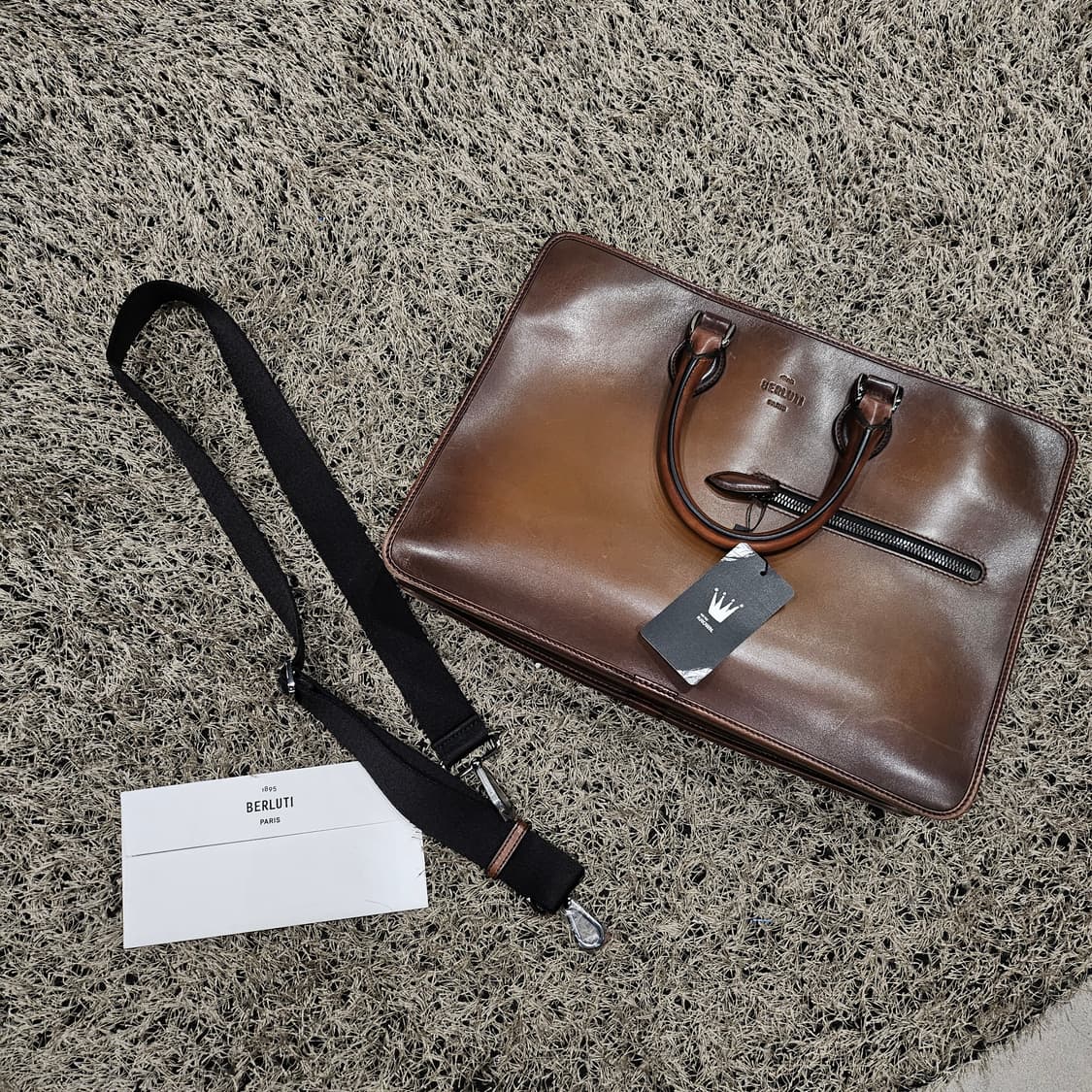 벨루티  네오 베네치아 가죽 크로스 브리프케이스 상품이미지3