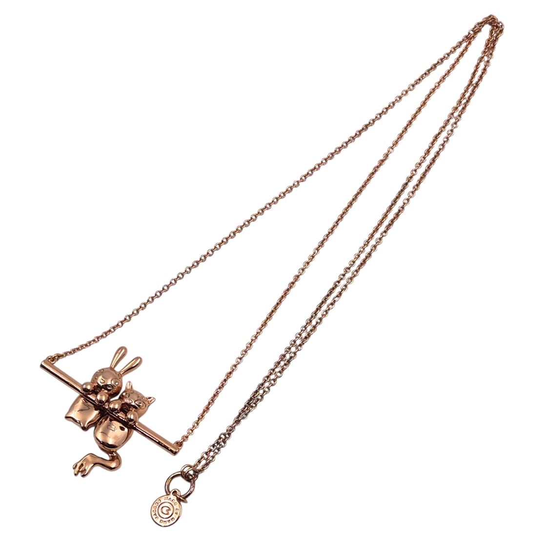 09s 마크제이콥스 로즈 골드 토끼&고양이 목걸이 상품이미지2