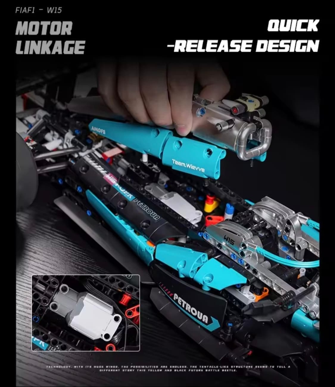 레고 테크닉 메르세데스 벤츠 F1 레이싱카 조립 블록 상품이미지7