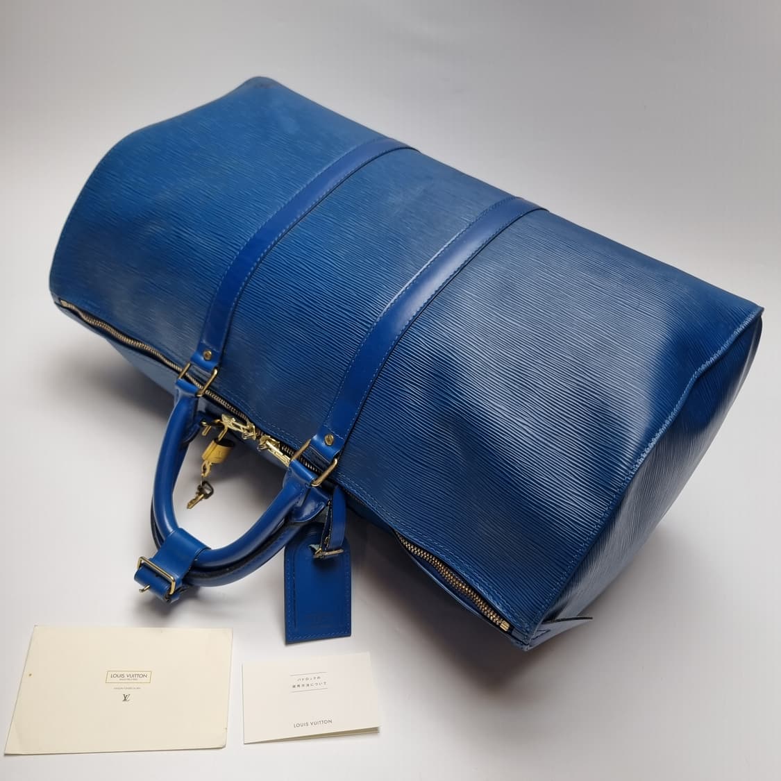 루이비통 키폴50 에삐 보스턴백 블루 (최상급, 남여공용, 여행가방) 상품이미지7