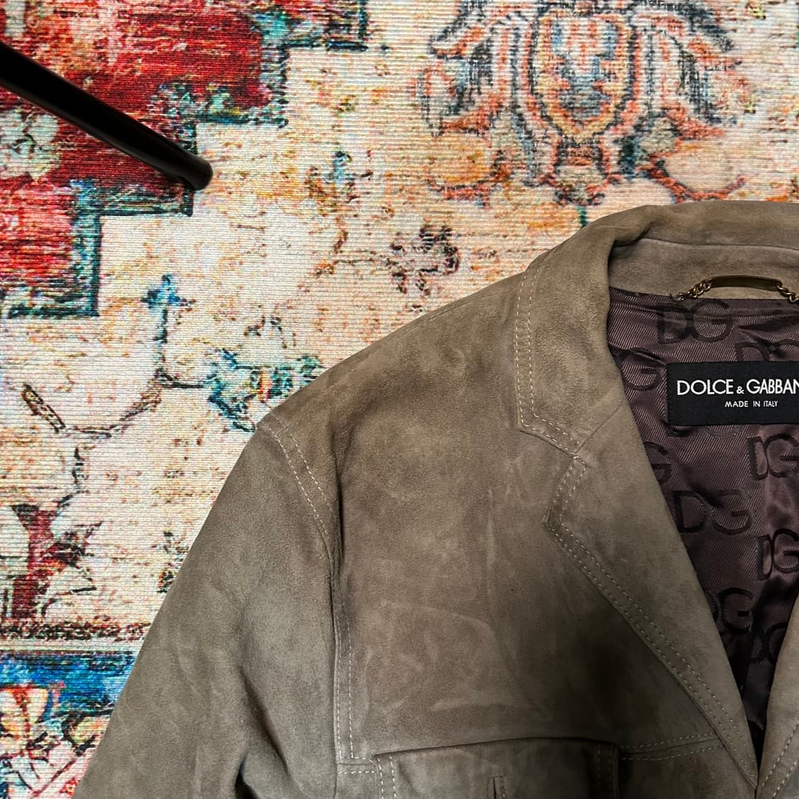 [L] 돌체앤가바나 염소가죽 스웨이드 자켓 상품이미지4