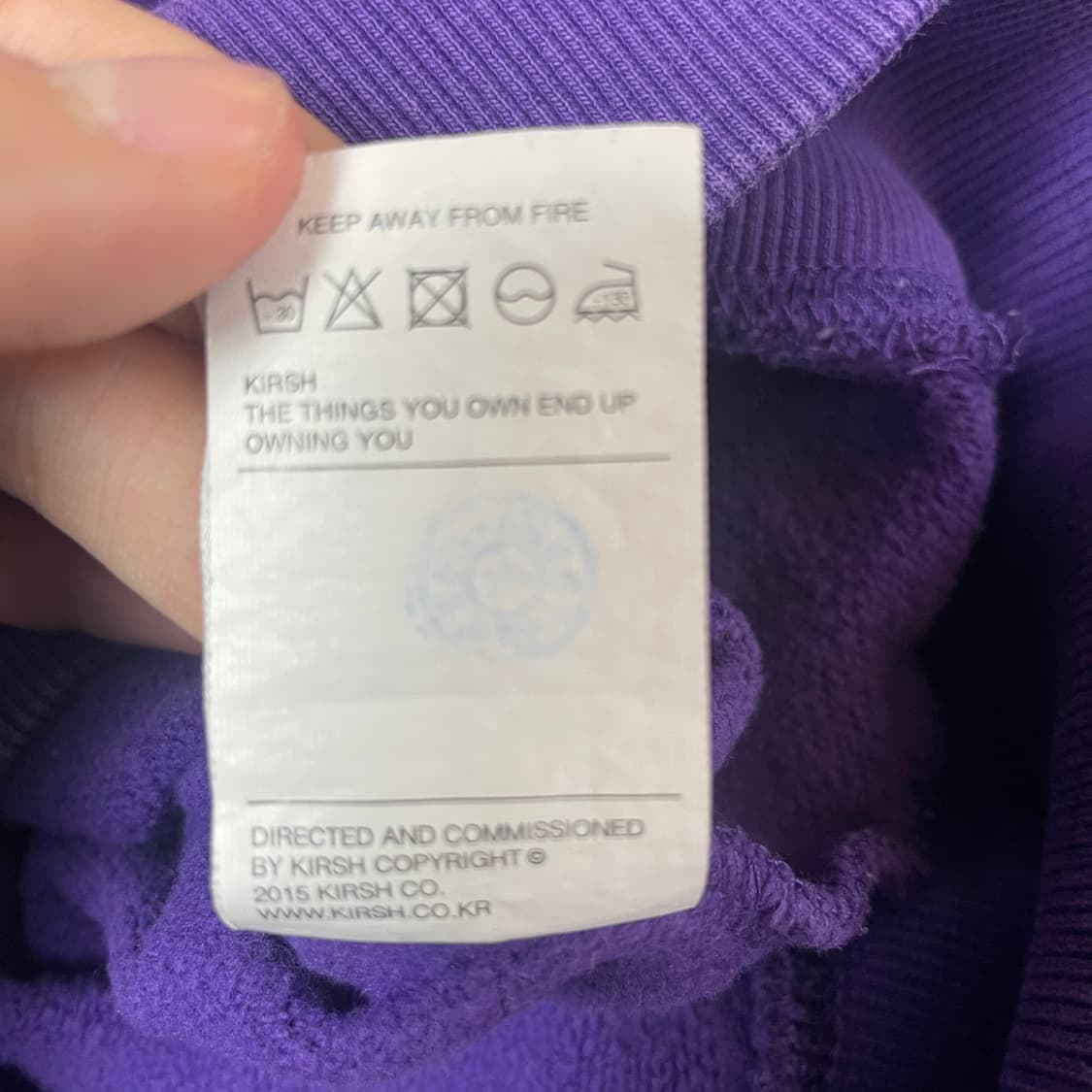 키르시 빅 체리 로고 퍼플 맨투맨 1 상품이미지7