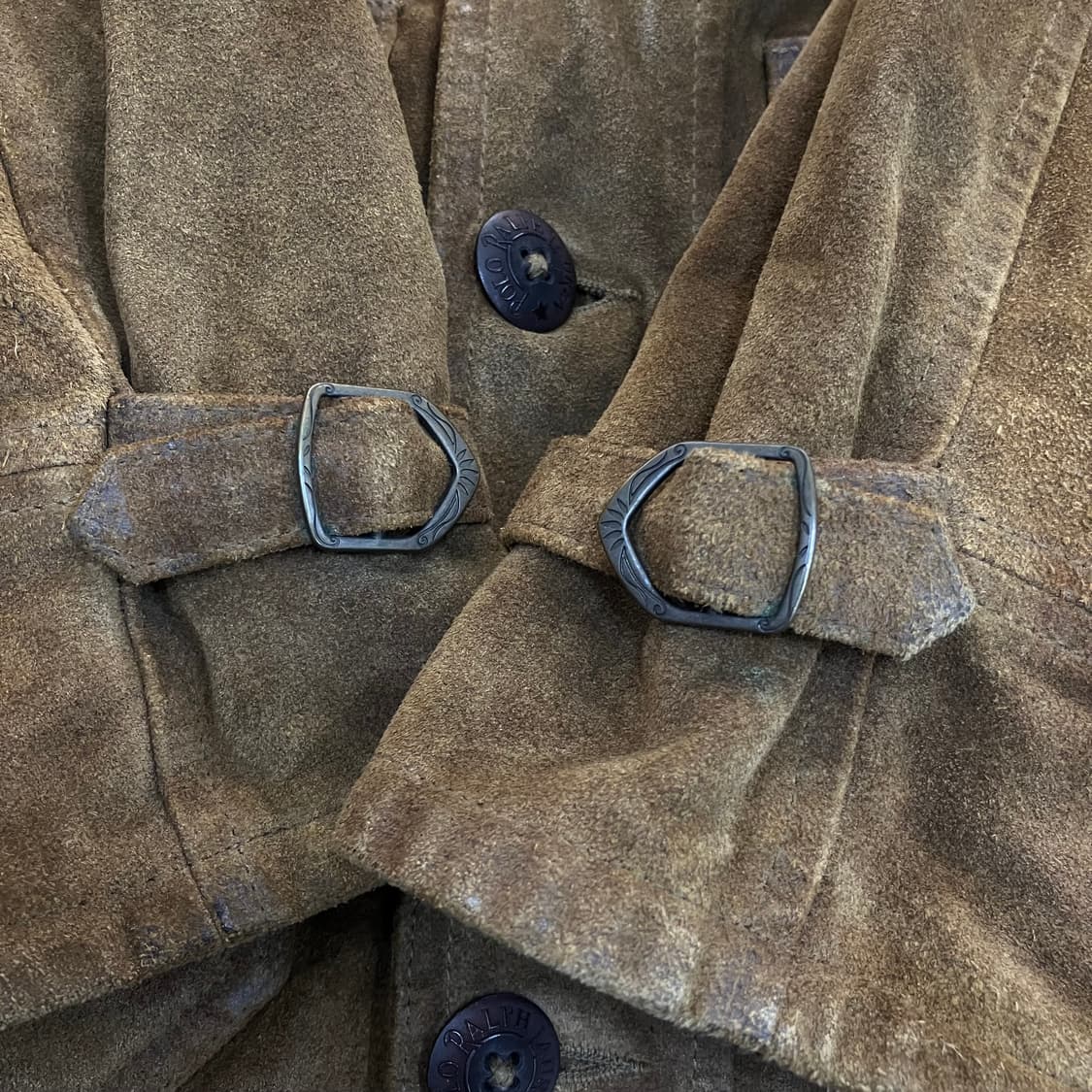 폴로 랄프로렌 스웨이드 송아지가죽 헌팅 자켓 L 상품이미지7