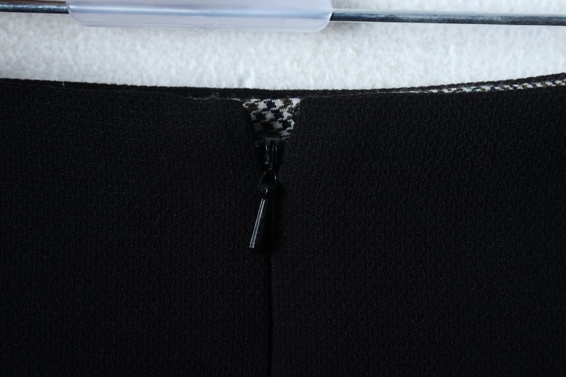 W(M) 로엠 스커트 치마 H라인 무지 블랙-P10006 상품이미지5