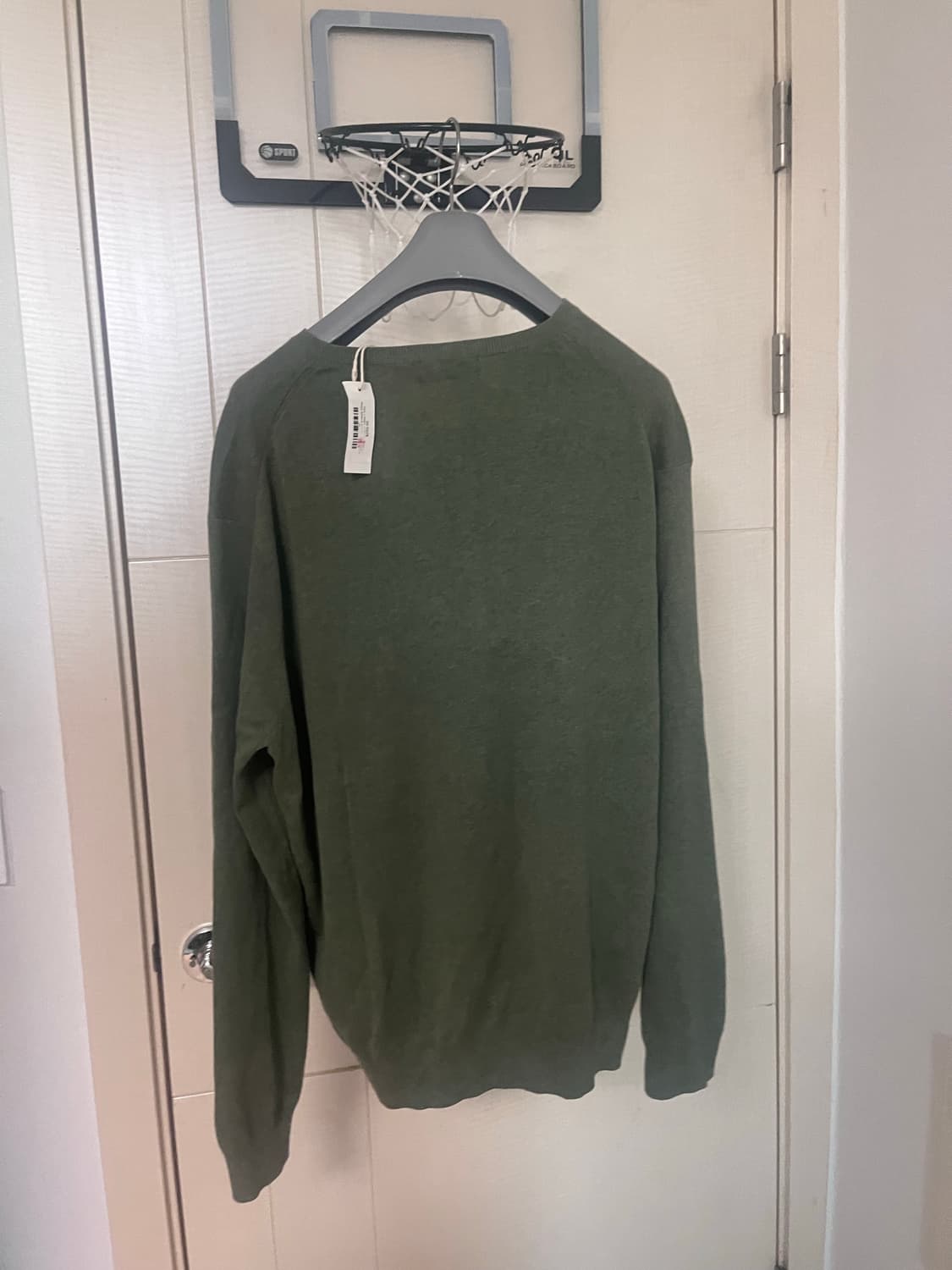 폴로 랄프로렌 맨즈 브이넥 피마 코튼 스웨터 니트 OLIVE 상품이미지2