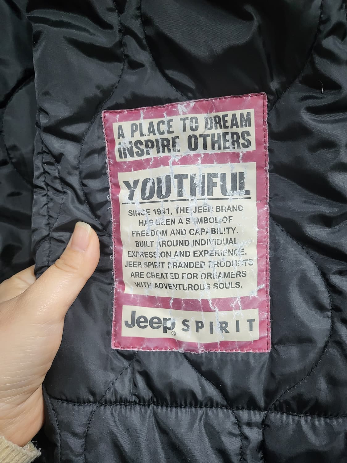 지프 스프릿 퀼팅 후드자켓 상품이미지7