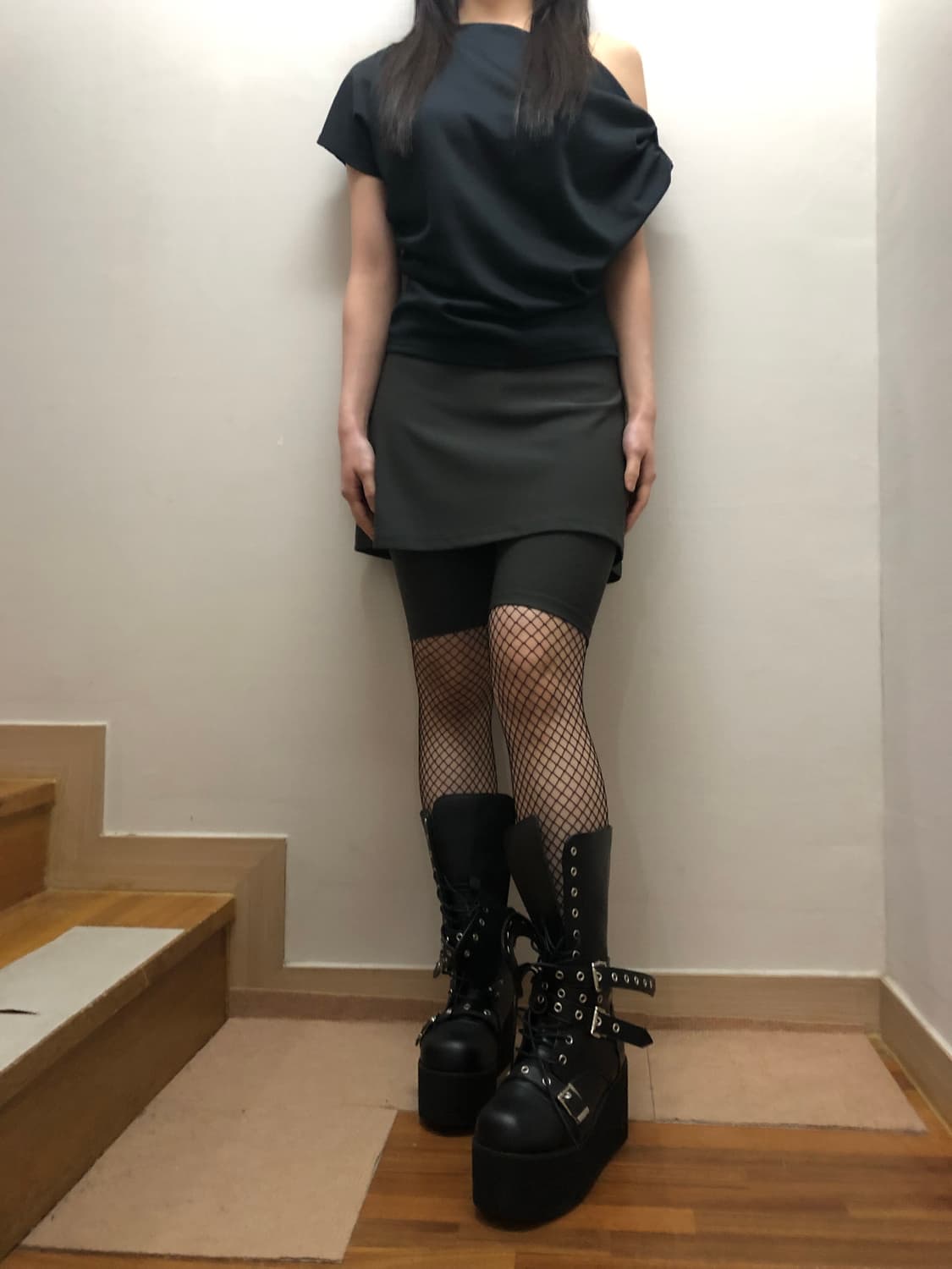빈티지 그레이 레이어드 팬츠 상품이미지5