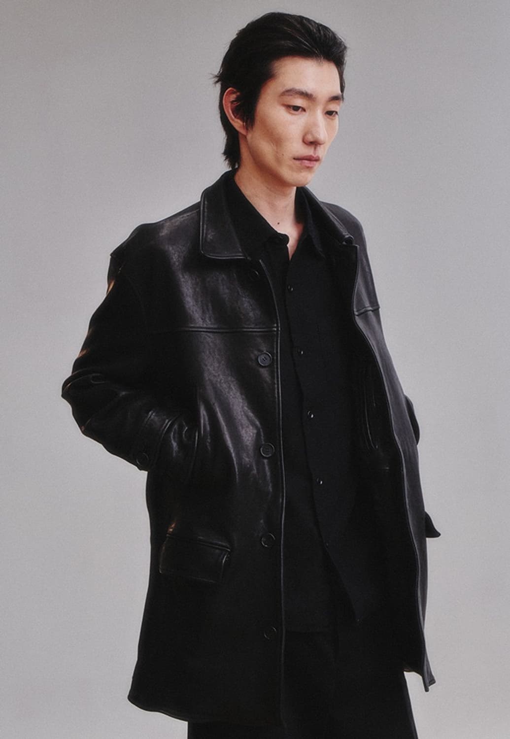 (교환) 아트이프액츠 레더 카코트 26ss 상품이미지1