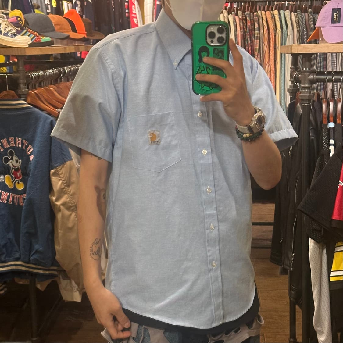 [HI] 칼하트 반팔 데님셔츠 상품이미지4