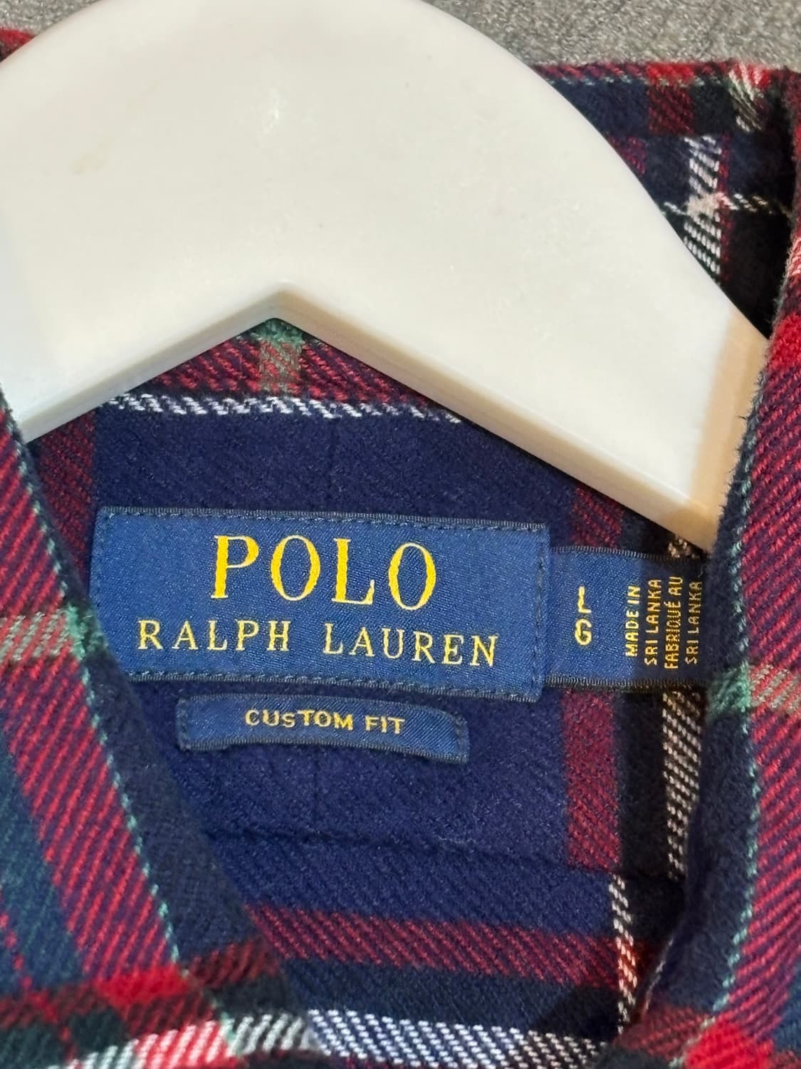 폴로 랄프로렌 체크 남방 셔츠 L 상품이미지5